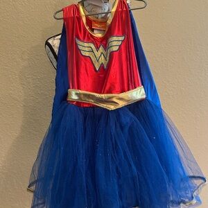 Superhero Dress-Up Costume for Kids - Red, Blue, and Gold (Medium 8-10)